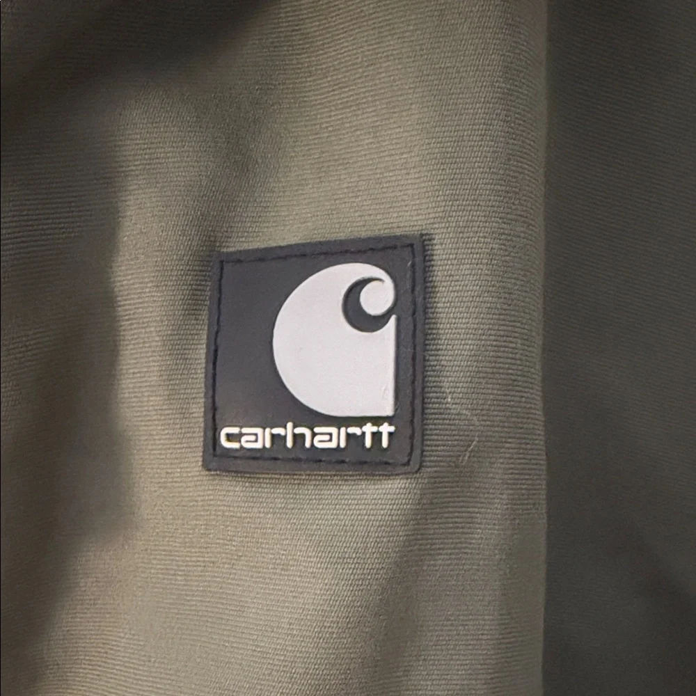 VTG Carhartt SoftShell Technical Jacket Rain Defender Windproof Workwear 90s Y2K - Picture 2 of 12